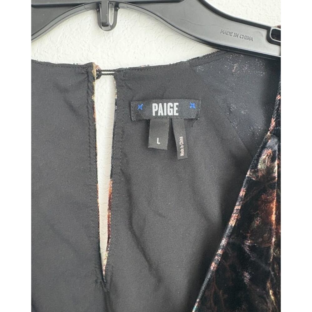 NWOT PAIGE Estefani Velvet Dress Womens Size Large - Picture 3 of 7